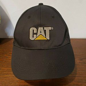 CAT Caterpillar Logo Hat Embroidered Adult Baseball Cap Black Strapback